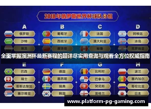 全面掌握澳洲杯最新赛程的超详尽实用查询与观看全方位权威指南 全面掌握澳洲杯最新赛程的超详尽实用查询与观看全方位权威指南